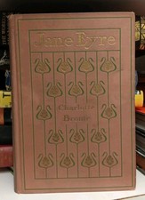 Antique JANE EYRE Crowell & Co. NY 1890 Art Nouveau Design Hardcover C. BRONTE