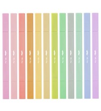Mr. Pen- Dual Tip Aesthetic Highlighters, 12Pack, Chisel 12 Pack, Pastel