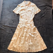 Chanel Vintage Silk Satin Dress Women's L France Pre-Owned