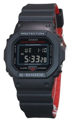 Casio G-SHOCK Digital Alarm Chrono Hintergrundbeleuchtung DW-5600UHR-1 Herrenuhr - Bild 1 von 3