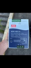 Mean Well NDR-480-24 AC/DC Single output Industrial DIN rail power supply - O...