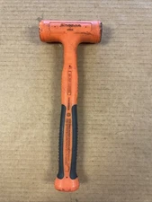 (J2225) Used Snap-On HBSE20 20oz Slimline Soft Grip Dead Blow Hammer Orange