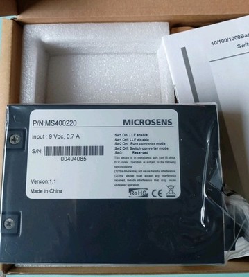 MICROSENS MS400220 Gigabit Ethernet Bridge   Neu mit Netzteil