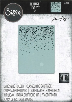Sizzix Texture Fades Embossing Folder - Snowfall/Speckles by Tim Holtz