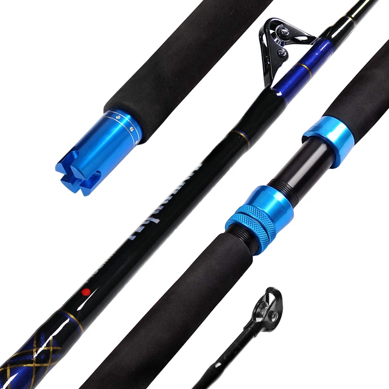 Fiblink 1-Piece Saltwater Offshore Trolling Rod Conventional Boat Rod Carbon
Opens in a new window o