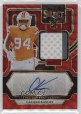 2023 Select Rookie Signature Memorabilia Red Wave Prizm Calijah Kancey Auto 03tv