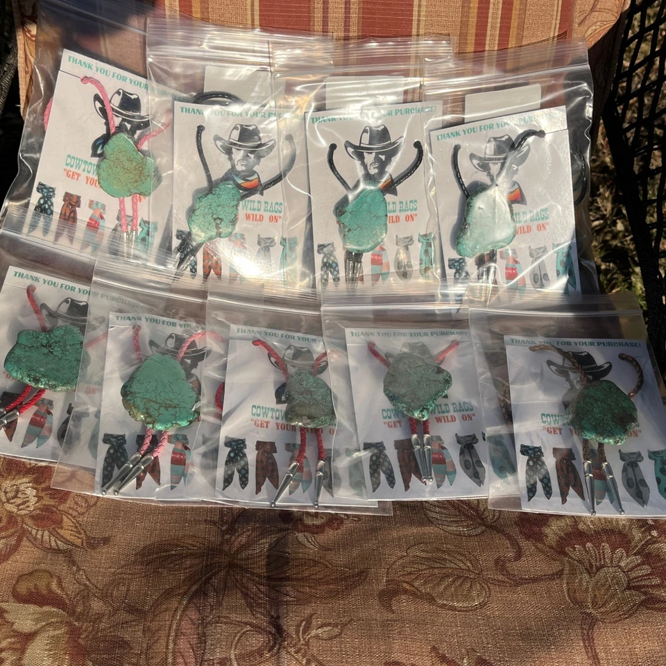 Corbata Bolo - Corbatas Bolo Vaquero Occidental Cuerda Cuero Turquesa Howlite Hombres Mujeres Foto 3 de 4