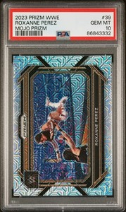 2023 Panini Prizm WWE Roxanne Perez #39 Mojo /25 PSA 10