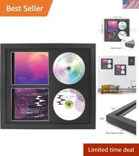 Modern Double CD Frame for Albums  Cover Displays   Ideal Gift for Music Fans