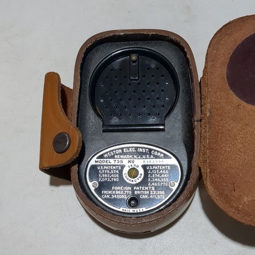 Vintage 1950's Weston Master II Universal Exposure Meter with Leather Case & IM - Picture 3 of 7