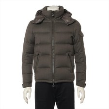 Piumino Moncler MONTGENEVRE 14 anni lana e nylon 0 uomo kaki 42091403380