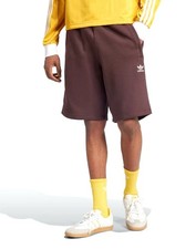 Adidas Originals Essential Shorts Men s L Brown Trefoil Logo Casual Gym NWT