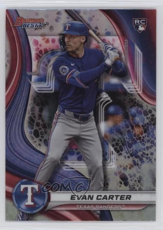 2024 Bowman's Best Refractor Evan Carter #66 0q1p