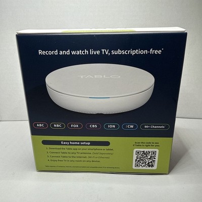 Tablo TV 4th Gen 2-Tuner Over-The-Air DVR Watch/Record Live TV TF1282B-R