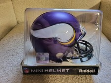 Vikings legend JARED ALLEN Signed Riddell Throwback Mini Helmet DEC 2012
