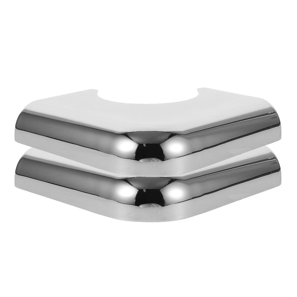 Durable Metal Pool Table Corner Bumpers 2Pcs Silver Protection for Snooker Table