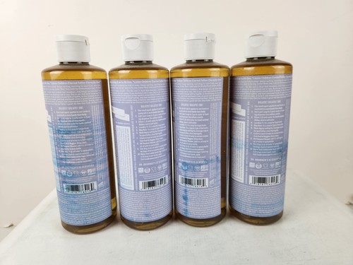 Dr Bronner's LAVENDER Pure Castile Soap 18-in-1 Hemp 16 oz LOT OF 4 - Picture 2 of 6