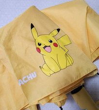 Pokemon 3-Fold Fully Automatic Umbrella Pikachu Yellow