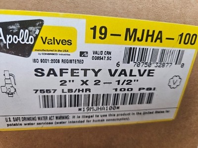 Apollo 19-MJHA-100 Safety Relief Valve