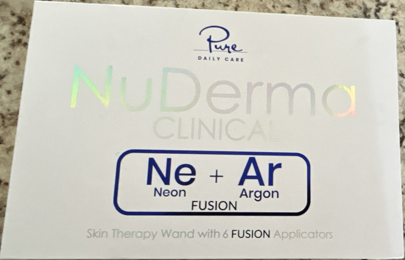 Pure Daily Care NuDerma Clinical High Frequency Neon & Argon Skin Therapy Wand