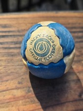 Vintage Hacky Sack Official Footbag 8-Panel Jammer Blue  White 80s Pat. Pend.