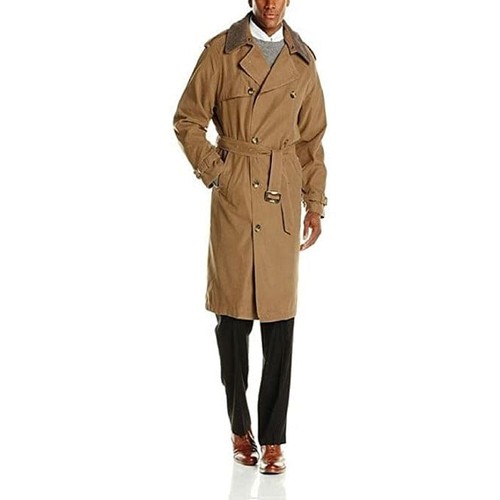LONDON FOG mens Iconic Double Breasted With Zip-out Liner and Removable Top - Picture 3 of 5