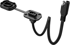 Battery Tender Quick Disconnect Cable Mount with Dust Cover for Easy Charging