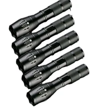 5x Super-Bright 2000LM LED Tactical Flashlight 5 Mode Zoomable  USA Shipping