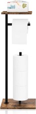 Uimoso Free Standing Toilet Paper Holder with Shelf Mega Rolls Toilet RollHolder