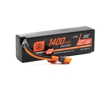 Spektrum RC 7.4V 1400mAh 2S 30C Smart G2 LiPo Battery IC2 Hardcase SPMX142S30H2
