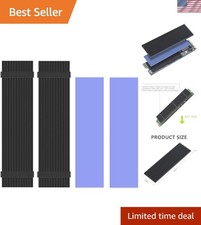 Advanced 2 Pack M.2 NVMe Heatsinks with Nano Silica Pads for Superior Cooling