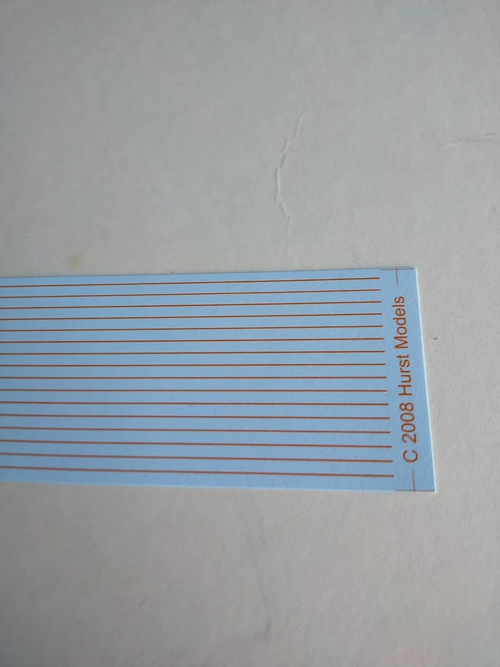 Orange Cantrail Lining For Diesel Locos, 1/76 Scale - Image 3 of 3