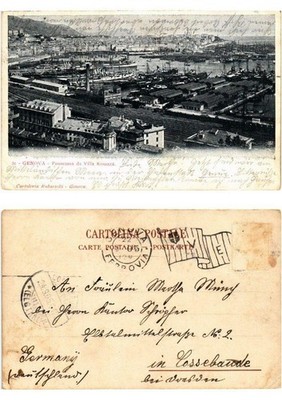 CPA GENOVA Panorama da Villa Rosazza ITALY (532939)