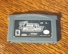 GBA WWF Road to WrestleMania Nintendo Game Boy Advance 2001 Gameboy Tested