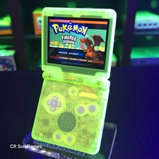 Glow In The Dark Nintendo Game Boy Advance GBA SP IPS Adjustable Brightness