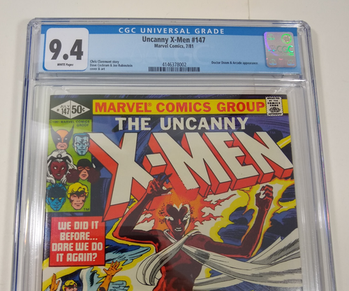 Uncanny X-Men #147 1981 Graded 9.4 NM Near Mint CGC vintage Doctor Doom app - Picture 2 of 6