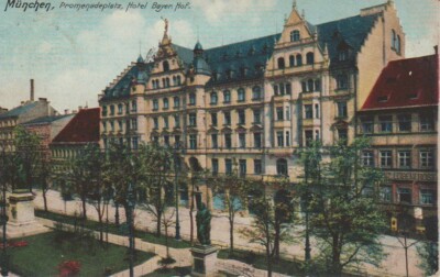 AK München. Promenadeplatz, Hotel Bayerischer Hof 1910