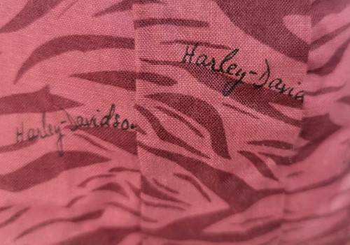 Headwrap Harley Davidson Rosso Marrone Teschio Cap Do Rag Bandana Originale Nuovo con etichette - Foto 6 di 11
