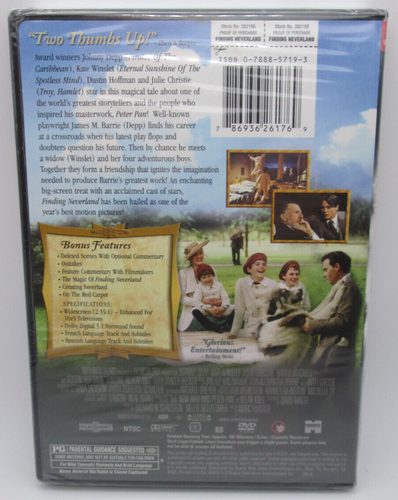 Finding Neverland (DVD) J. Depp, K. Winslet / NEW, ships next business day! - Picture 2 of 3