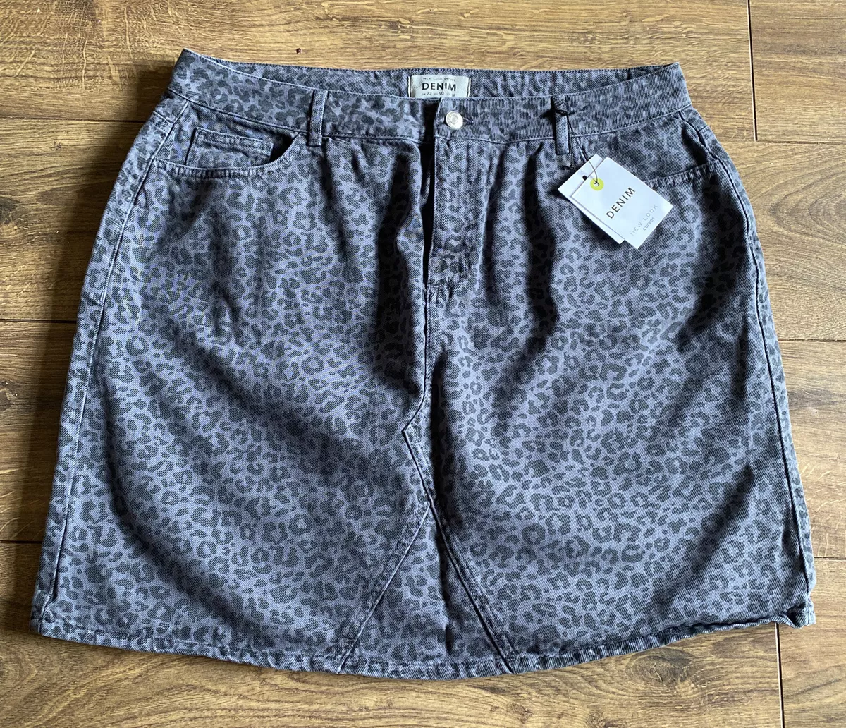 Leopard print mini skirt new cheap look