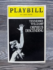 ORPHEUS DESCENDING, PLAYBILL, OCTOBER 1989, NEIL SIMON THEATRE 