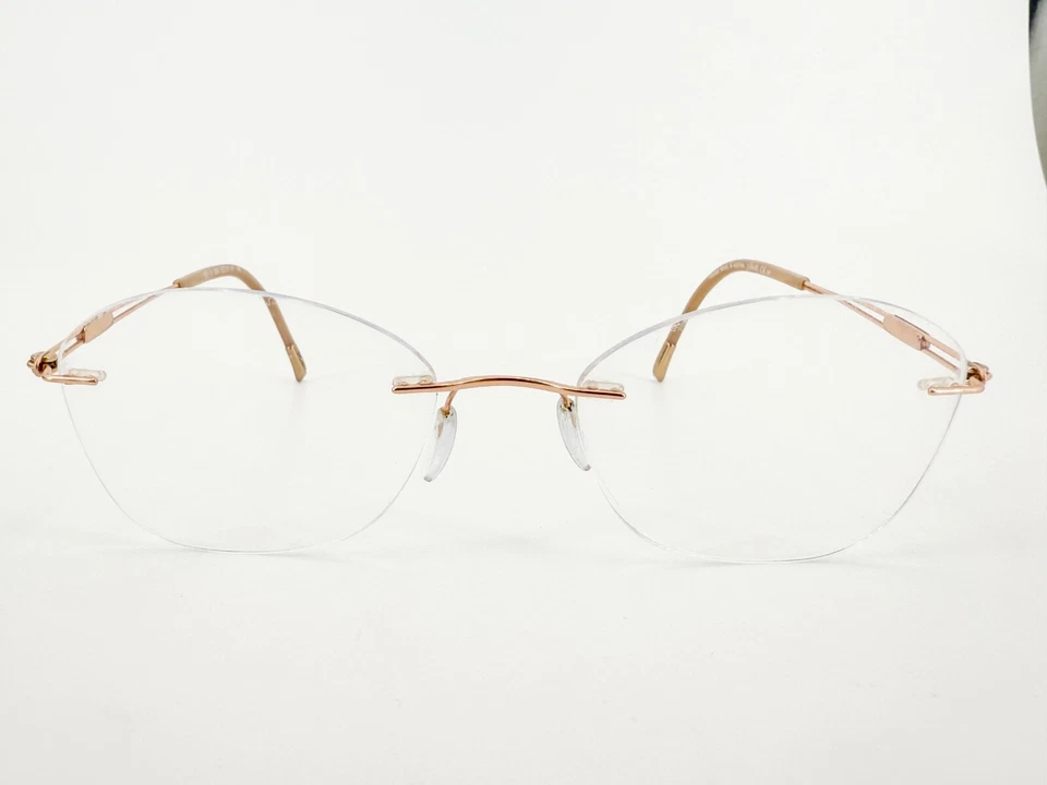 Monturas de gafas Silhouette 5521 3530 cobre 53[]19-140 beige titanio K513 Foto 2 de 4