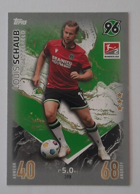 Topps Match Attax 2. Bundesliga Louis Schaub #398 Hannover 96