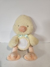 Carters Duck Chick Plush Yellow Green Bow Orange Stuffed Animal Easter Toy