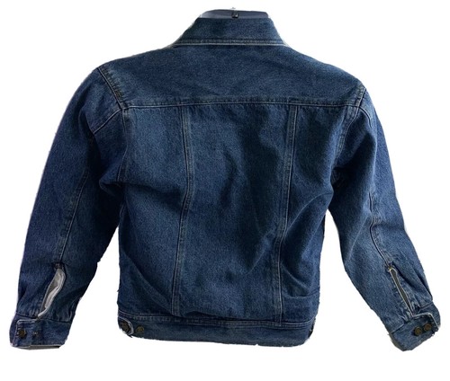 Chaqueta de camionero vintage de mezclilla azul niebla London para niños talla grande - Imagen 2 de 10