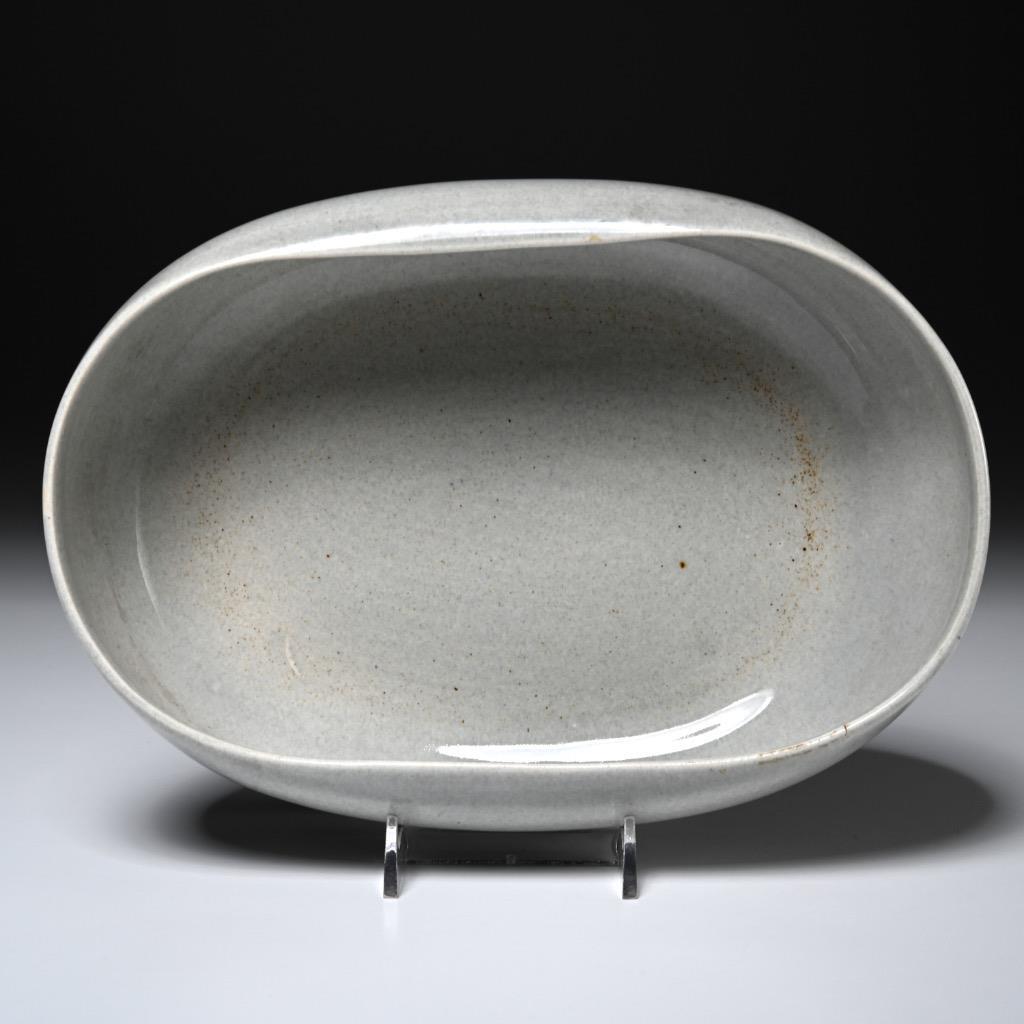 Russel Wright Mid Century American Modern Gray Pottery Vegetable