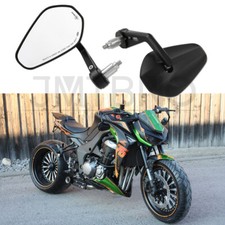 Espejos retrovisores laterales negros con extremo de barra de 7/8"" para motocicleta Kawasaki Z1000 Z900