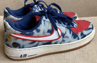 air force 1 acid wash denim