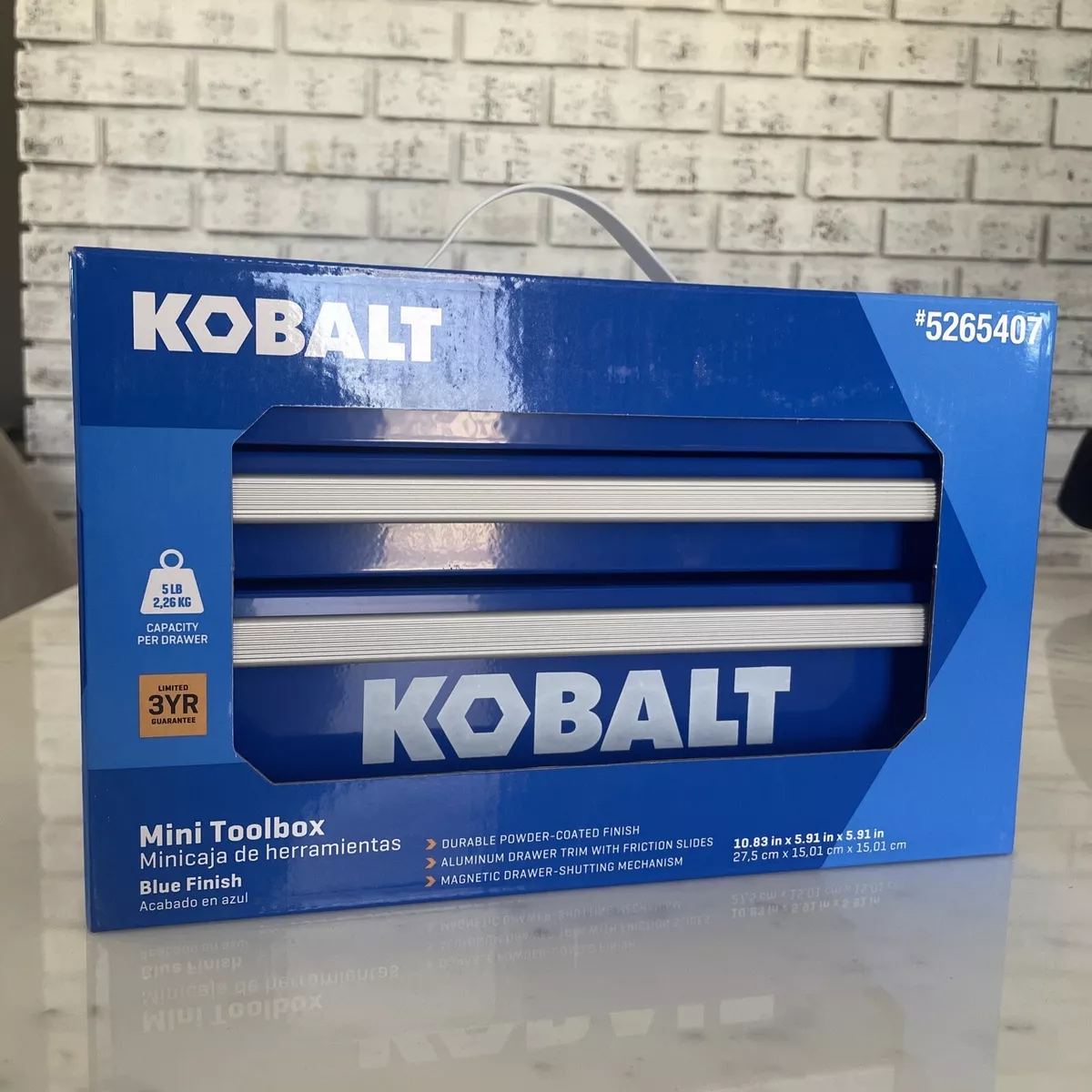 25th Anniversary Kobalt Mini Tool Box Black Finish New