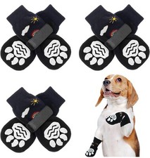 6Pcs Anti Slip Dog Socks with Straps Traction Control Indoor Paw Protector Shoes